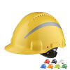 3M™ Schutzhelm G3000 mit UV - Sensor und Reflexstreifen Reflex - Aufkleber sorgen für bessere Sichtbarkeit