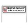 Hinweisschild für Feuerwehrzufahrten Feuerwehrzufahrt Ständig freihalten