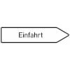 Innerbetrieblicher Wegweiser rechts Einfahrt