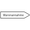 Innerbetrieblicher Wegweiser rechts Warenannahme