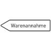 Innerbetrieblicher Wegweiser links Warenannahme