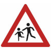Verkehrsschild nach StVO - Nr. 136 - 10 Kinder (Aufstellung rechts)