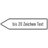 Verkehrsschild nach StVO - Nr. 432 Innerörtliche Ziele,  linksweisend