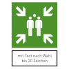 Rettungsschild retro - reflektierend Sammelstelle, 