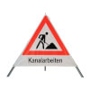 Symbol Baustelle, Text Kanalarbeiten [27]