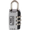 Burg Wächter Zahlen - Vorhangschloss Combi Lock 72 Bügel und Korpus verchromt