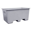 CEMO GFK - Rechteckbehälter, unterfahrbar, Inhalt 200 Liter,  für Hubwagen und Gabelstapler, 