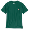 Carhartt Herren Workwear Pocket Shirt grün Relaxed Fit und Brusttasche, kurzarm