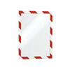 DURABLE Sichttafelsystem DURAFRAME Security A4, rot / weiß, 