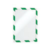 DURABLE Informationsrahmen DURAFRAME Magnetic Security A4, grün / weiß, 