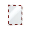 DURABLE Informationsrahmen DURAFRAME Magnetic Security A4, rot / weiß, 