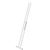 Munk Sprossen - Schiebeleiter aus Aluminium, zweiteilig Sprossenanzahl 2 x 12, Arbeitshöhe 7, 2 m