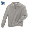 Berufsbekleidung Sweatshirt HAKRO Zip - Sweatshirt, grau - meliert, 