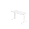 Hammerbacher Schreibtisch O - Serie mini 140x67 höheneinstellbar mit Rasterung 1 cm