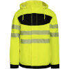 Korntex EOS HiVis Parka mit schwarzer Brust Signalgelb mit zwei Seitentaschen und Brusttasche