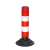 Flexibeler Leitzylinder LeitPin 46 - TL, rot / weiß retroreflektierender Leitzylinder zum Verschrauaben