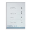 NEW AGE Türschild A5 Hochformat, hochfeste, silber matte Aluminiumprofile, 
