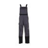 Planam Weld Shield Latzhose 5530 grau schwarz Schweißerschutzhose bei Metall - und Funkenflug