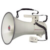 Schultermegaphon 40 Watt mit Handmikrophon, Lautstärkeregler