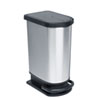 Tretabfallbehälter Paso DUO, 50l robuste Kunststoffkonstruktion mit Beutelhalter, inkl. Soft - Close Deckel, 