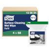 Tork 190694 Feuchte Oberflächenreinigungstücher Nachfüllung Premium 1 - lagig im Spendereimer W15