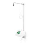 B-Safety PremiumLine Notduschkombination-Augen-/Gesichtsdusche mit Becken und Ab