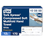 Tork 100888 Xpress komprimierte weiche Multifold-Papierhandtücher M-Falz