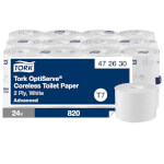 Tork 472630 OptiServe Hülsenloses Toilettenpapier Advanced 2-lagig für Spendersystem T7