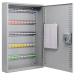Burg Wächter Stahl Schlüsselschrank 6850/100 PZ mit Zylinderschloss und 100 Schlüsselhaken und Anhängern