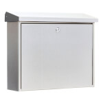 Burg Wächter Edelstahl-Briefkasten InoxStar 4700 Ni mit Schutzlack und versiegelt