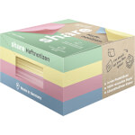 share Haftnotizblock 4x 100 Blatt in 4 Pastellfarben 100% aus recyceltem Papier
