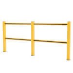 boplan Rammschutzgeländer HD Light Fußwegbegrenzung zum Schutz von Fußgängerverkehr, Flex Impact