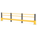 boplan Rammschutzgeländer TB 400 Plus Rammschutzplanke mit 20,1 kJ Schlagfestigkeit, Flex Impact