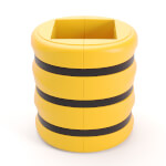 boplan Säulenschutz KP Protector 600 Trägerschutz mit 2,2 kJ Schlagfestigkeit, Flex Impact