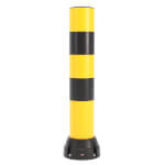 boplan Rammschutz Poller Bollard 170B mit Streifen Anfahrschutzpoller mit 7,5 kJ Schlagfestigkeit, Flex Impact