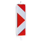 Schake Kunststoffbake Typ 60 reflektierend zur Absicherung von Baustellenbereichen