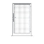 Schake Mobilzaun Fluchttür mit Klinke mit Klinke