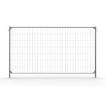 Schake Mobilzaun Element Standard Pro und Haken und Ösen mit umlaufenden Rohrrahmen und sendzimirverzinkt