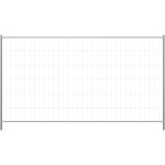 Schake Mobilzaun Element Profi verzinkt mit umlaufenden Rohrrahmen und feuerverzinkt