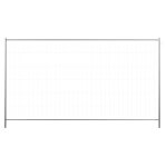 Schake Mobilzaun Element Profi L verzinkt mit Haken und Ösen mit umlaufenden Rohrrahmen (eingelassen) und feuerverzinkt