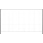 Schake Mobilzaun Element Light verzinkt mit umlaufenden Rohrrahmen und sendzimirverzinkt