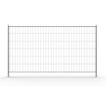 Schake Mobilzaun Element Cloud verzinkt mit umlaufenden Rohrrahmen und sendzimirverzinkt