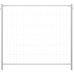 Schake Mobilzaun Ausgleichselement Profi verzinkt mit Haken und Ösen mit umlaufenden Rohrrahmen und feuerverzinkt