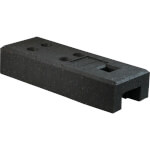 Schake Bauzaunfuß aus Kunststoffrecycling geeignet für den sicheren Aufbau von Mobilzäunen