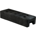 Schake Bauzaunfuß aus Kunststoffrecycling geeignet für den sicheren Aufbau von Mobilzäunen