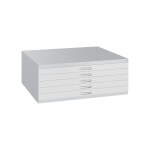 C+P Stahl-Flachablage-Schubladenschrank Serie 7100/7200 5 Schubladenblenden DIN A1 mit Etikettenrahmen