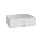 C+P Stahl-Flachablage-Schubladenschrank Serie 7100/7200 5 Schubladenblenden DIN A0 mit Etikettenrahmen