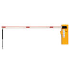 Elektroschranke mit Handsender und Pendelstütze für intensiven Betrieb mit 24 Volt Technik vertikaler Schwenkmechanismus