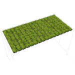 WSM Dachbegrünung für Modell Köln K4 Pflanzmodul aus recyceltem HDPE, bepflanzt mit pflegeleichten Sedumarten