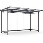 WSM Überdachung Modell Dresden D4 a/a elegentes Überdachungssystem mit Pultdachkonstruktion